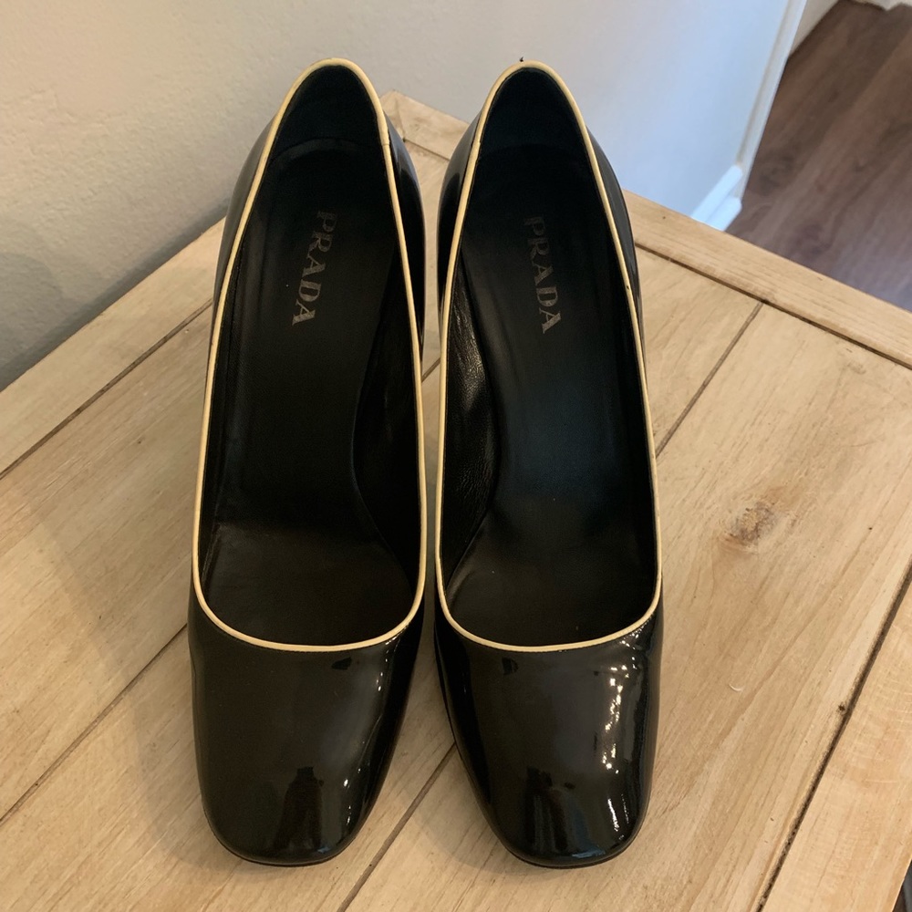 Prada Square Toe Pumps